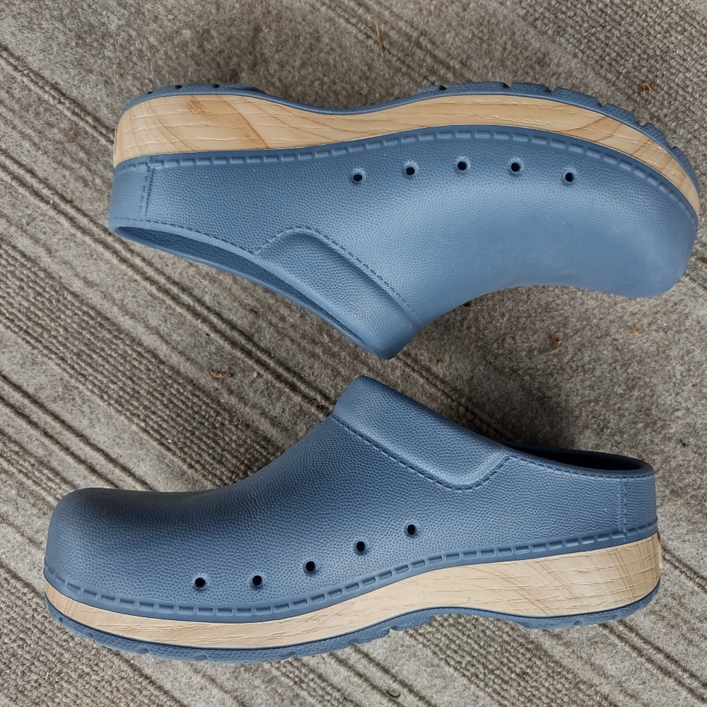 Dansko Kane Blue Clogs, size 39.  Worn once!